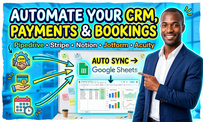 integrate google sheet with pipedrive stripe acuity scheduling notion jotform