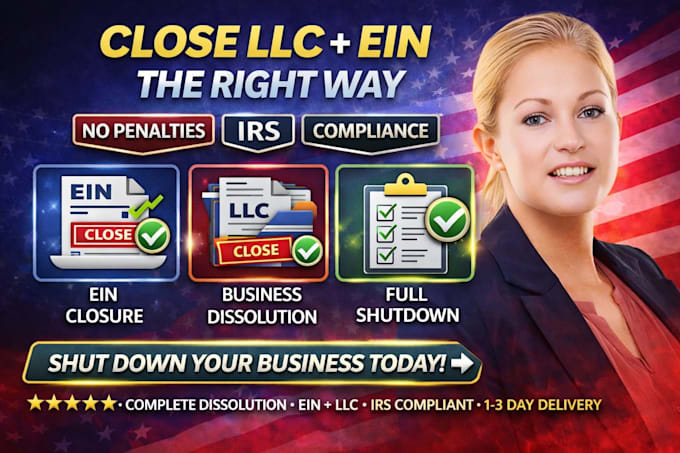 close ein, dissolve company, terminate llc, business dissolution