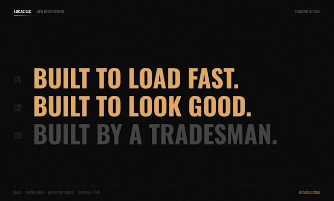 build a fast mobile first website for your small business