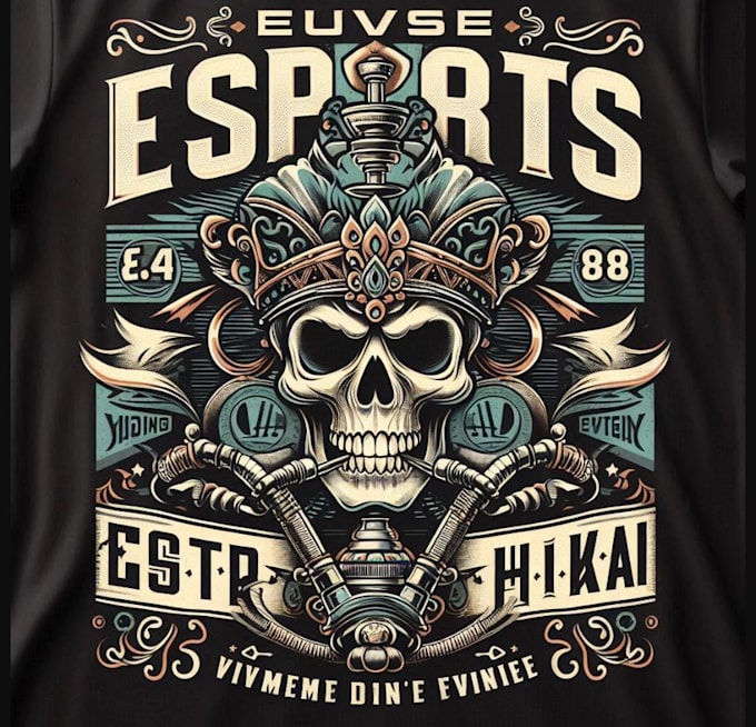 make vintage t shirt skull hookah logo