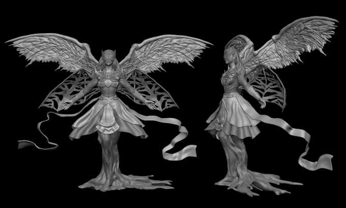 custom stylized 3d character model realistic 3d miniature model for 3d printing