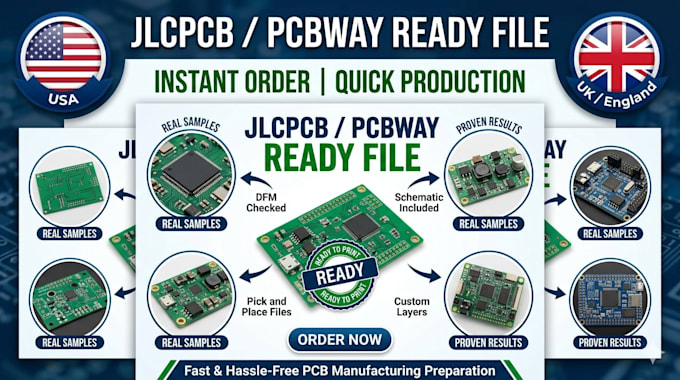 jlcpcb pcbway ready pcb gerber file