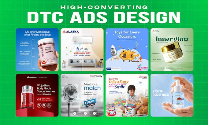 design high converting static ads and meta ad creatives