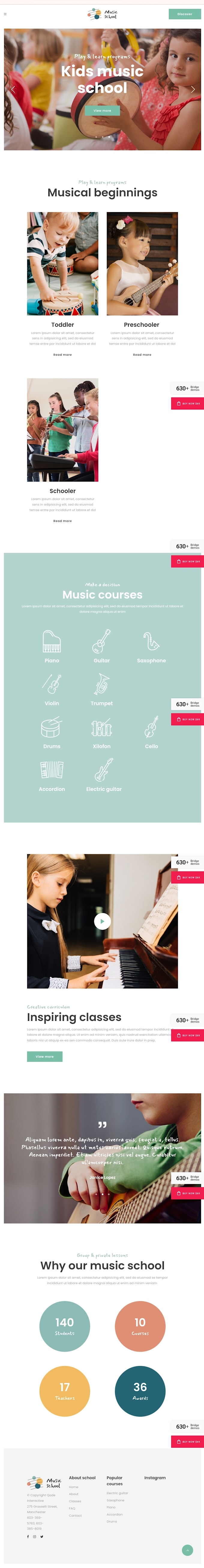 do music school website design