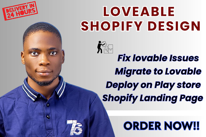 build lovable ai shopify website, saas app deployment shopify website design