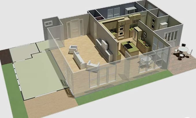 do auto cad 2d floor plan design and architectural plans