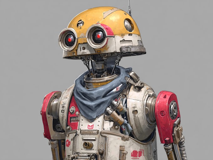 create a robot mascot character for your business