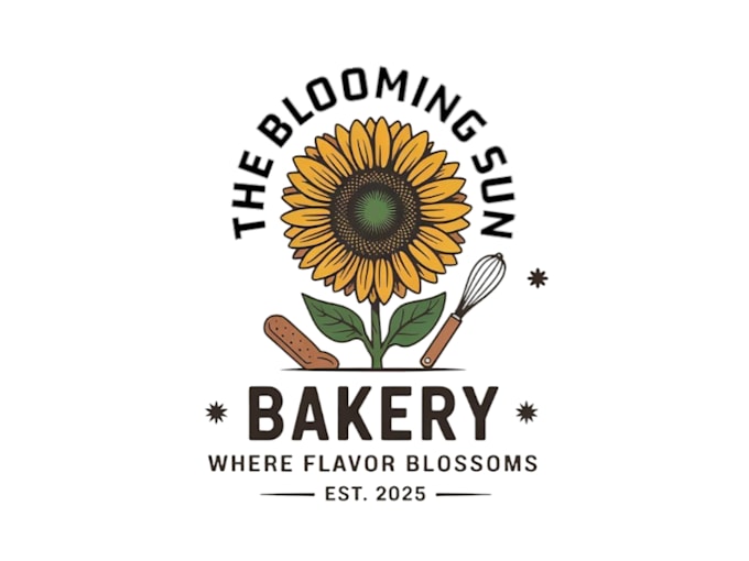 unique bakery logo design for cake and pastry shops