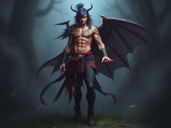 fantasy character art and unique fantasy character