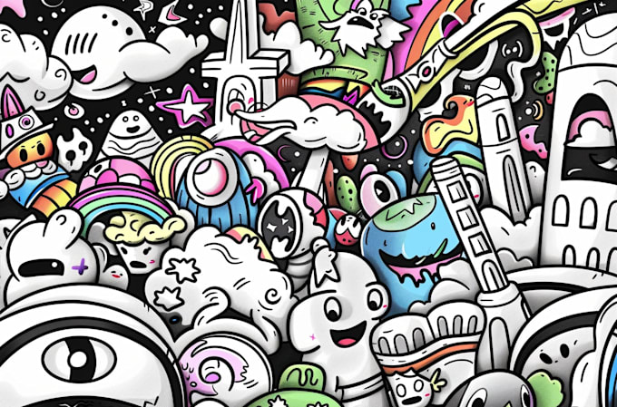 create doodle illustration for any project