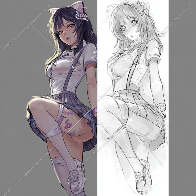 sketch you anime sketch art