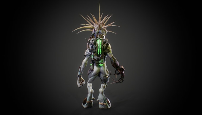 fantasy 3d alien character,detailed texture,nsfw horror model,daz3d humanoid rig
