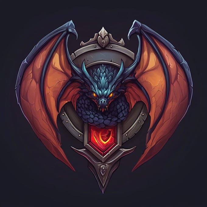 do an amazing fantasy game logo