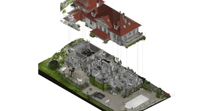 convert matterport e57 point clouds to archicad bim models