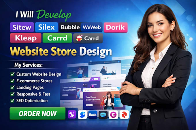 develop sitew silex bubble weweb dorik kleap carrd framer website store design