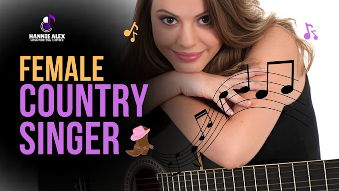 be female country song ghostwriter, intro and outro singer jingle