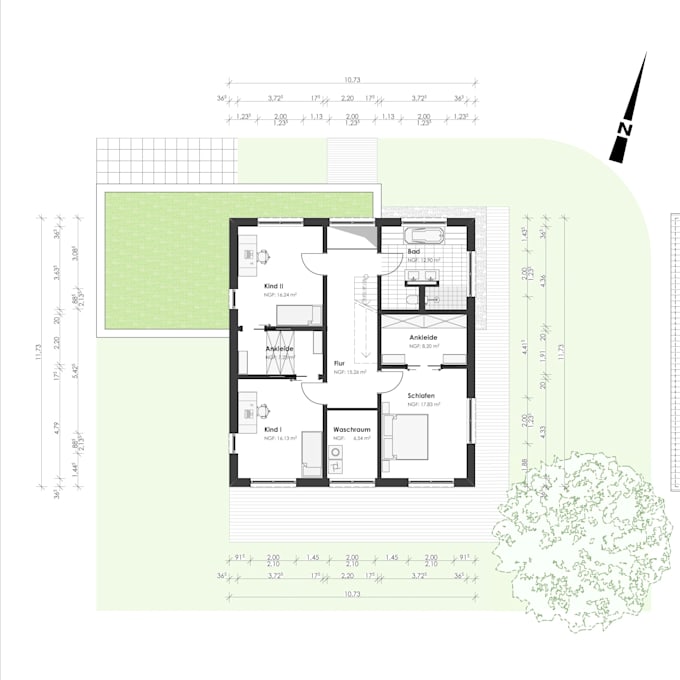 create a professional 2d floor plan for real estate listings