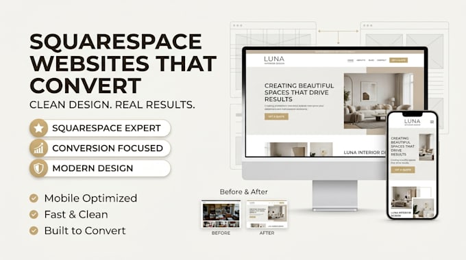 do custom squarespace website design, squarespace redesign