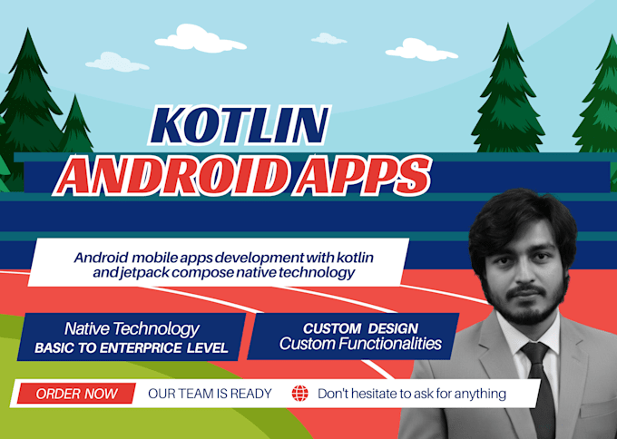 build custom android app in kotlin with API integration