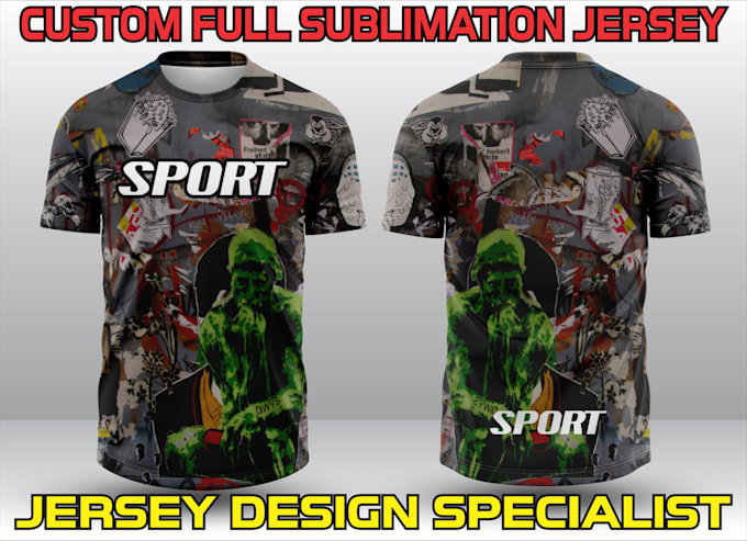 design custom sublimation sports jersey  and esports jersey
