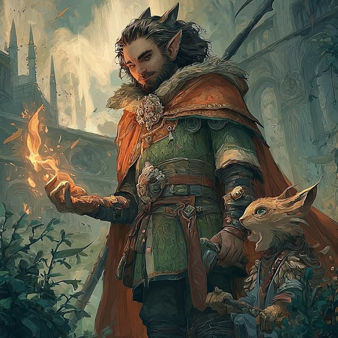 draw fantasy character illustration