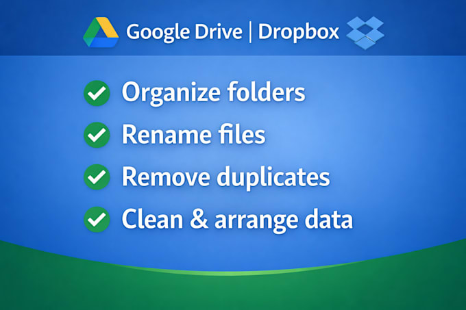 organize your google drive, dropbox and clean up messy files