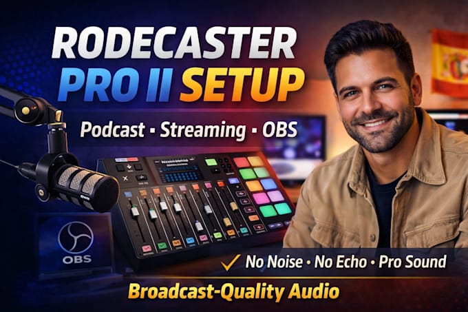 setup rode rodecaster pro ii for podcast streaming and obs