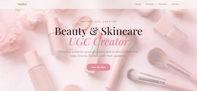 create a professional ugc website that attracts brand deals