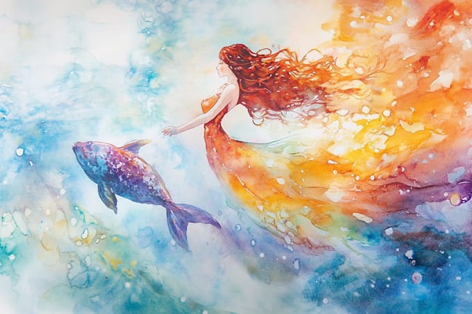 design a watercolor illustration
