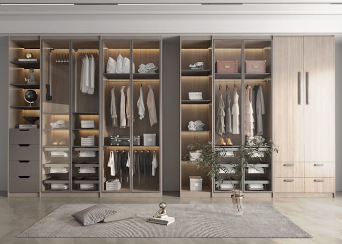 design a modern and functional wardrobe