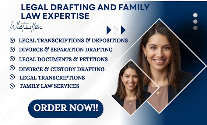 draft divorce and separation papers and child custody