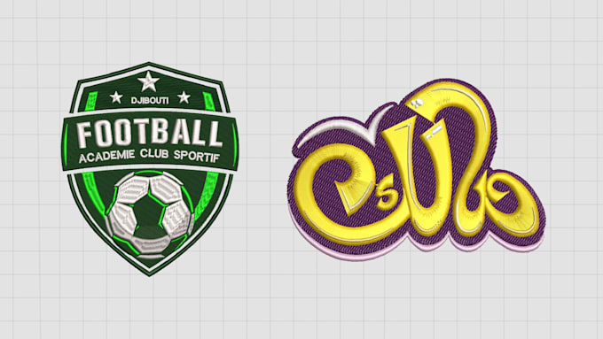 do logo embroidery digitizing for cap left chest and 3d puff