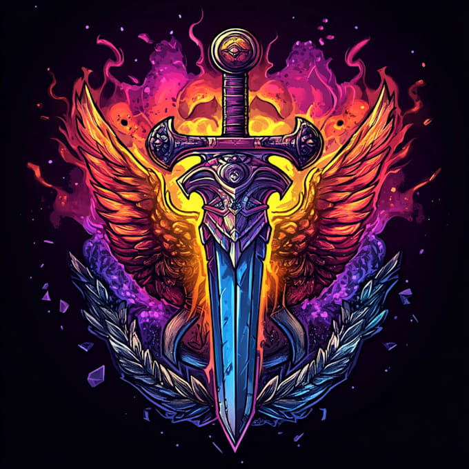 do a fantasy game logo