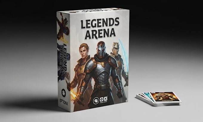 design custom board game cards, game board,  and box packaging
