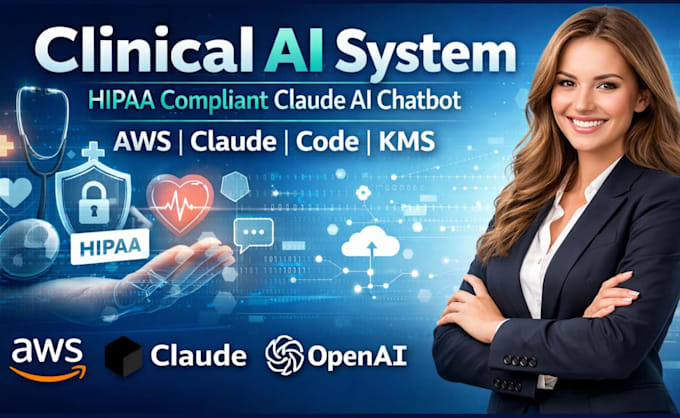 clinical ai system hipaa compliant claude ai system chatbot aws claude code kms