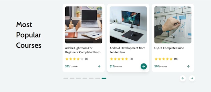 develop responsive react js website with modern UI