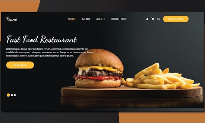 design restaurant cafe squarespace website with menu and booking