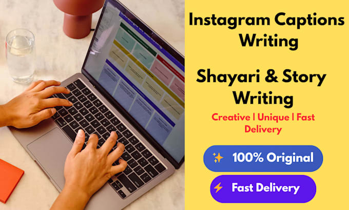 write instagram captions shayari and short stories