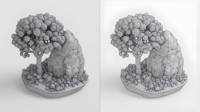 do retopology, uv mapping, texture baking and optimize your 3d models in blender