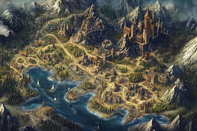 draw a fantasy map