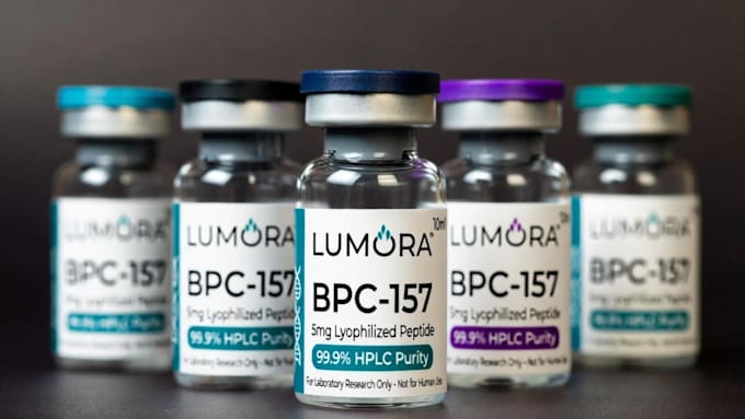 peptide vial label design product label design supplement label packaging design