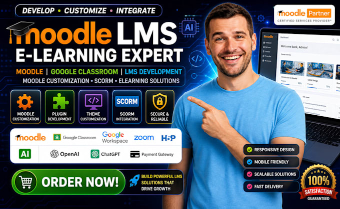 moodle lms elearning google classroom lms development moodle customization scorm