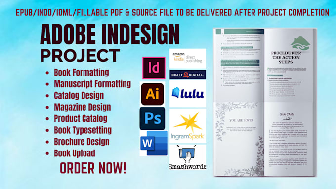 Do adobe indesign project, indesign book formatting for amazon kdp ...