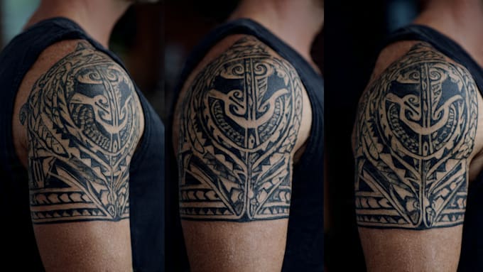 design a polynesian maori tribal tattoo