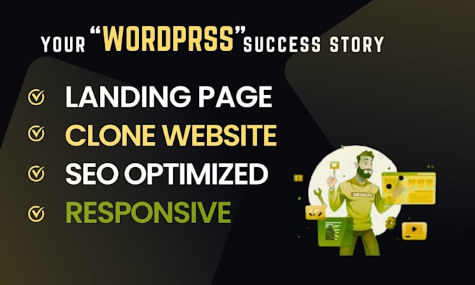develop a responsive wordpress website for your business