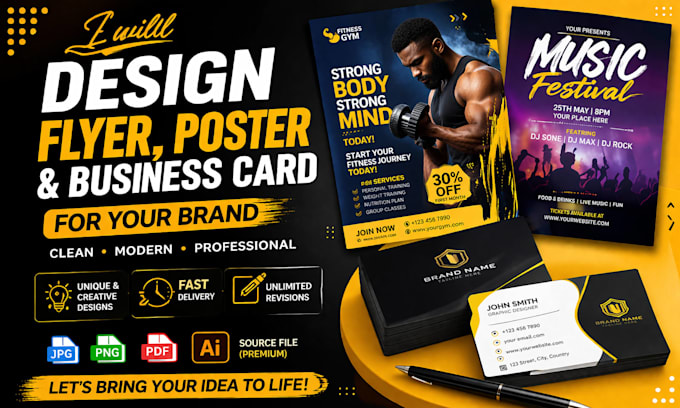 design professional flyer and poster design