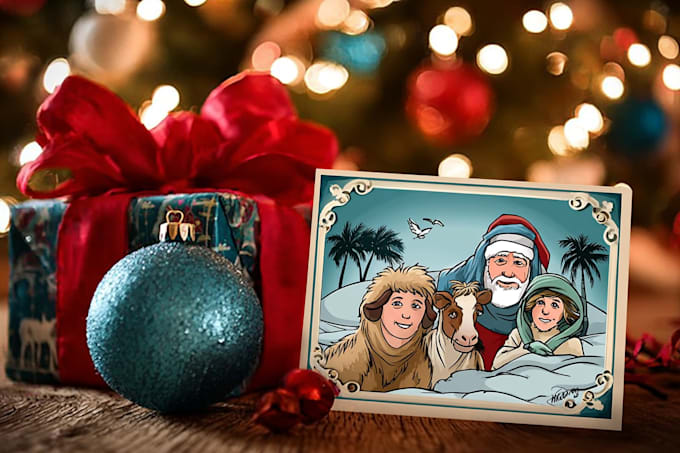 create a custom christmas card