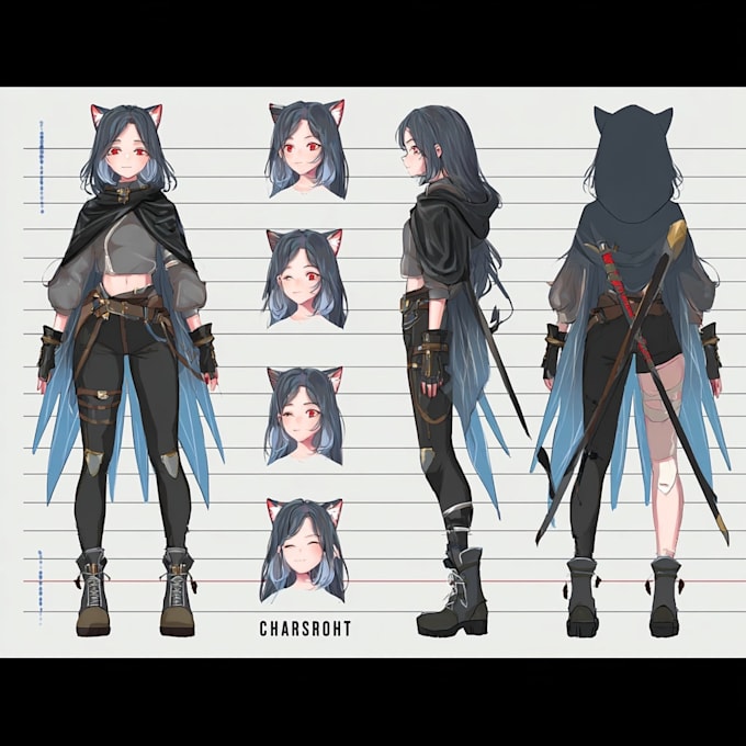 make illustration in anime and manga style