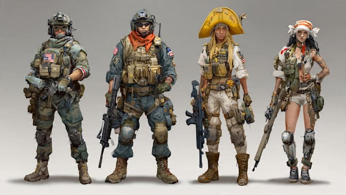 create military themed illustration for you