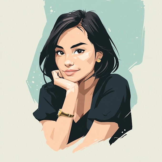 draw amazing vector cartoon portrait